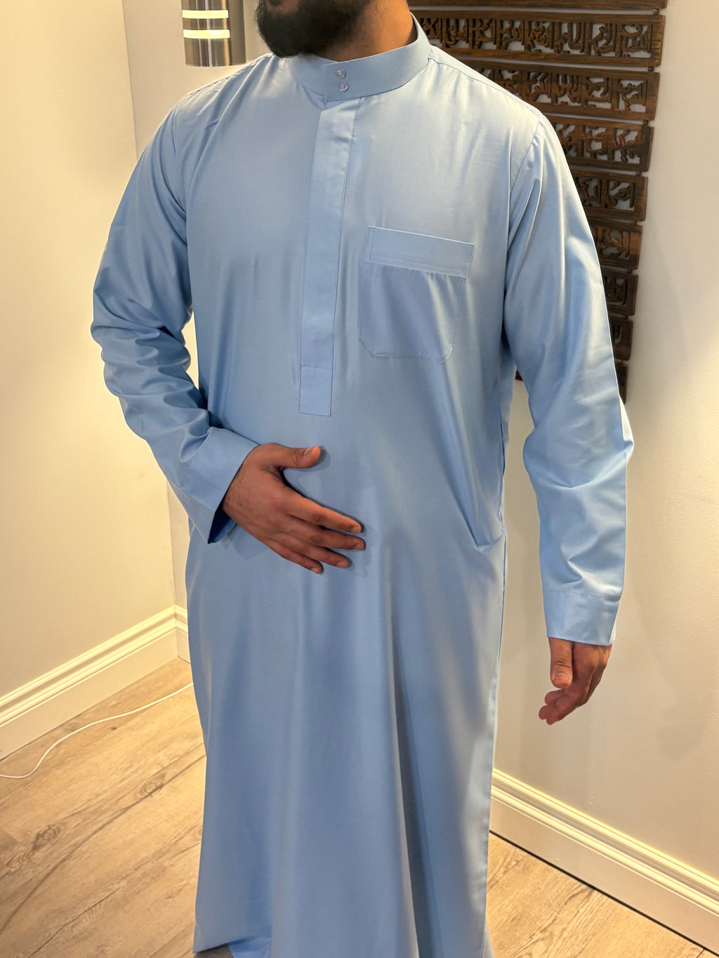 Baby Blue collared thobe